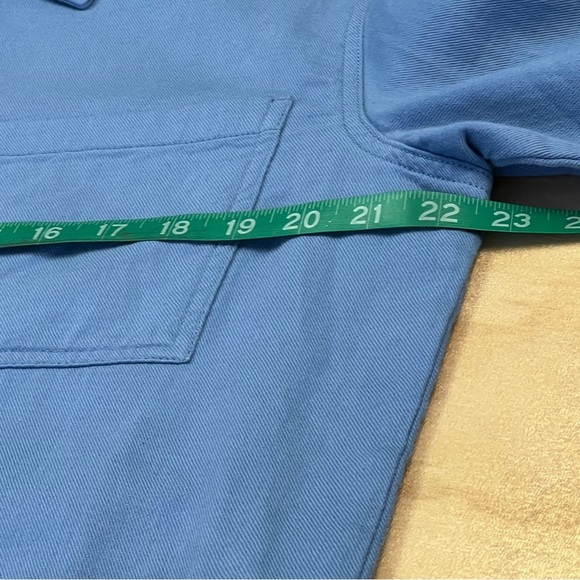 Men's Tailored Work Shacket - Goodfellow & Com Blue M - Picture 6 of 9